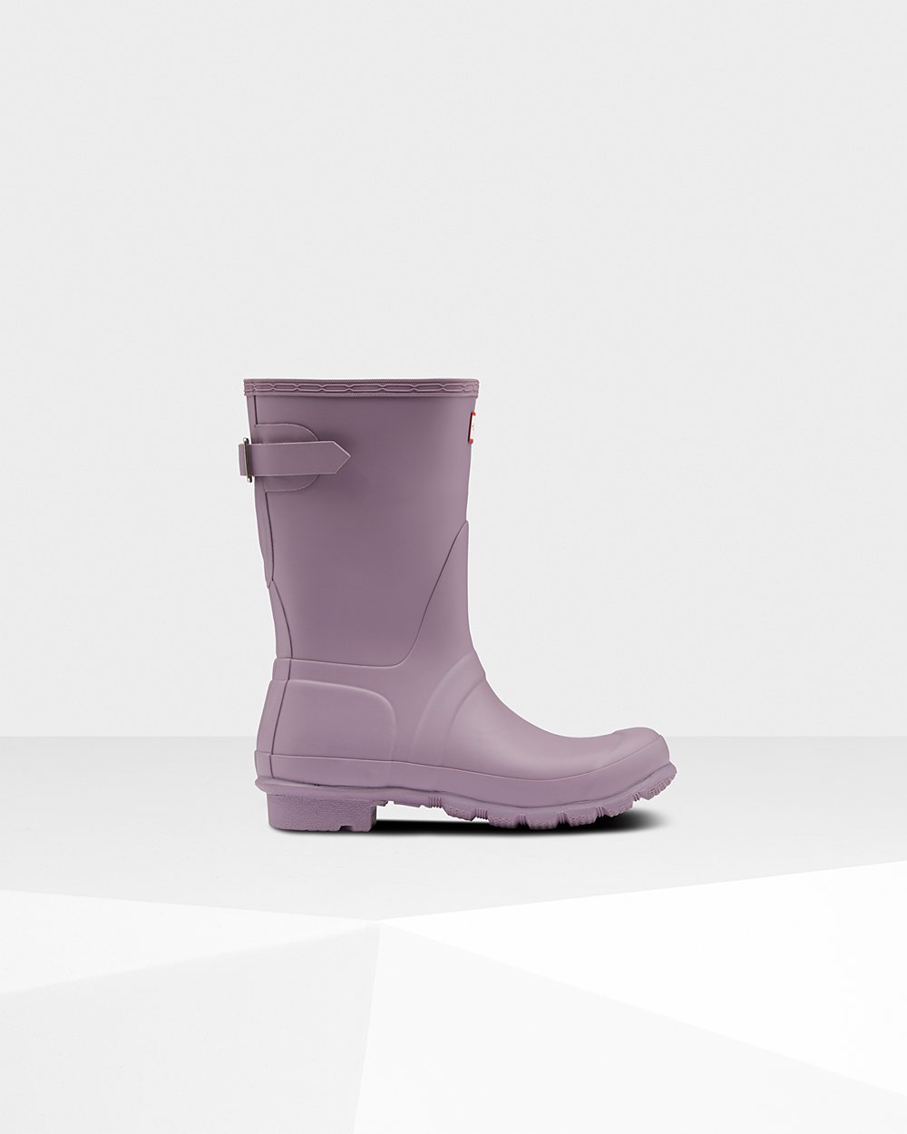 Women Hunter Original Back Adjustable | Short Rain Boots Purple | NZ-12458-EXAW